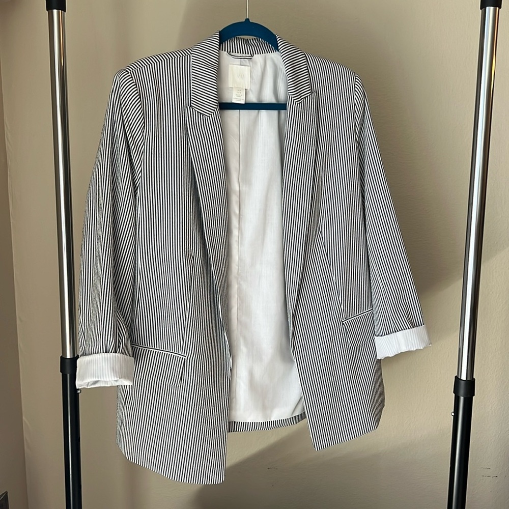 H&M Seersucker Blazer